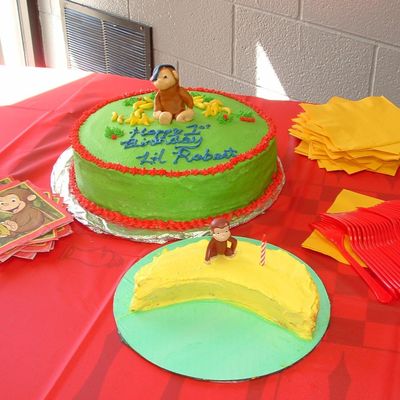 Curious George Cake