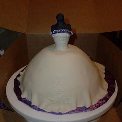 Front Of Bride's Dress