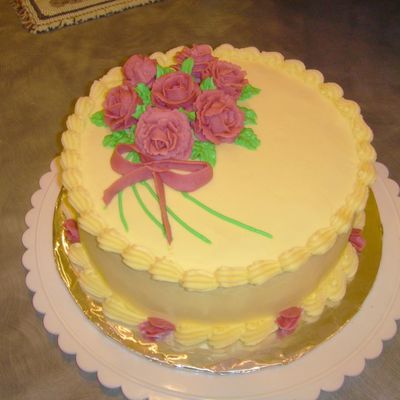 Wilton Course 1 Final Cake