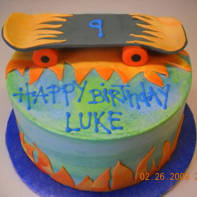 Skateboard Cake