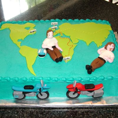 Tommy's Long Way Round Cake