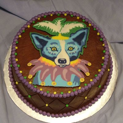 Mardi Gras Cake