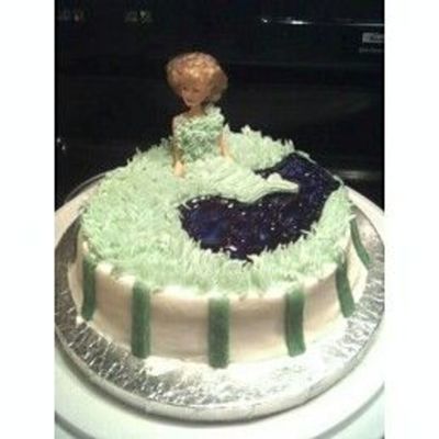 My 2Nd Cake During Wilton Class 1 - I'm Scared Of Clowns!