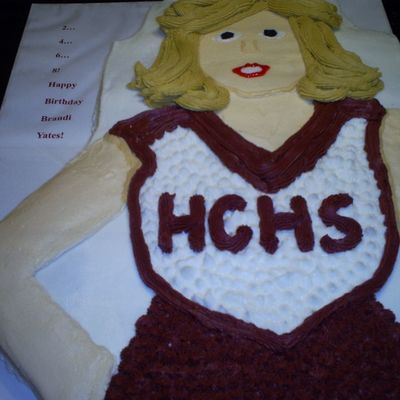 Another View Of Cheerleader Cake