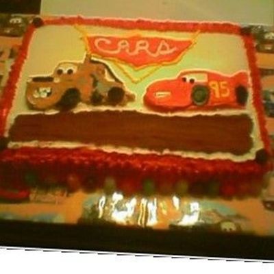 My Version Of Disney's Cars - My First Fbct Cake!