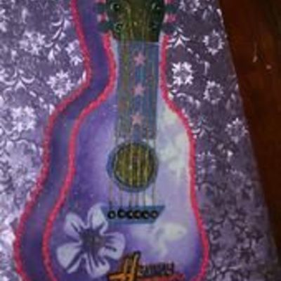Hannah Montana Guitar Cake