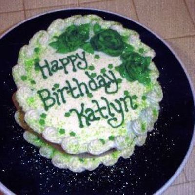 Green Birthday Cake