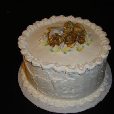 Gold Flower Cake