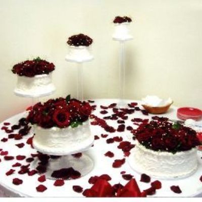 Red Rose Wedding Cake