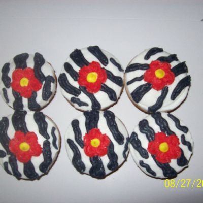 Zebra Print Cupcakes