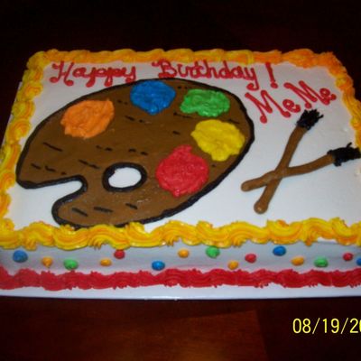 Artist Pallet Cake