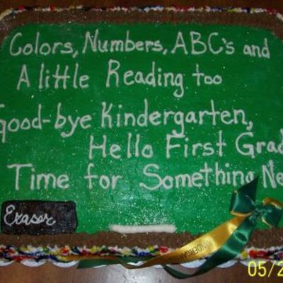 Kindergarten Graduation Cake