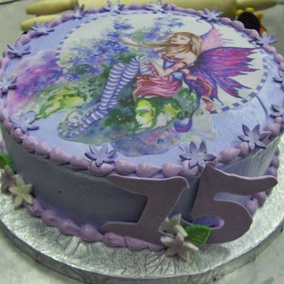 Sky's 15Th Bday Fairy Cake