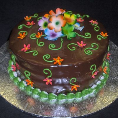 Ganache And Gumpaste Flowers