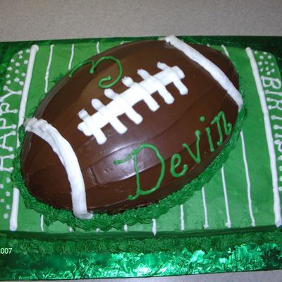 Football Birthday Cake