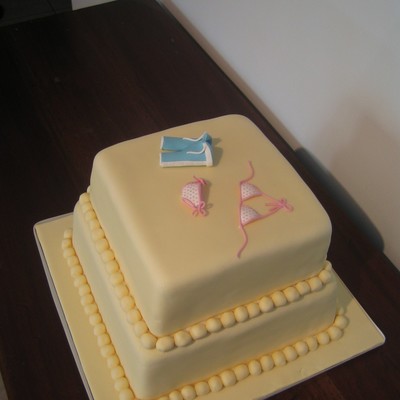 Bikini And Boardshorts Wedding Cake