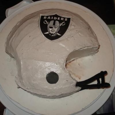 Raider Helmet Cake