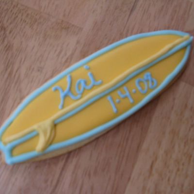 Surfboard Cookies