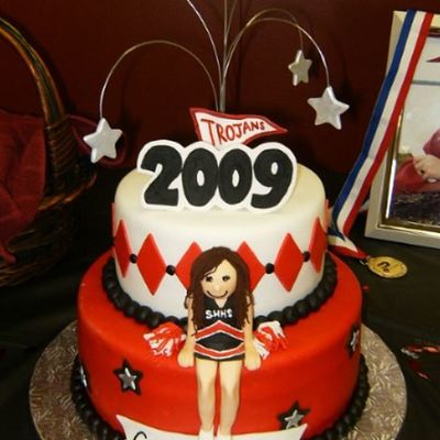 Graduation Cake For A Cheerleader