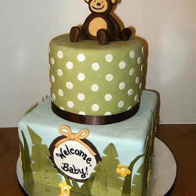 Jungle Themed Baby Shower Cake