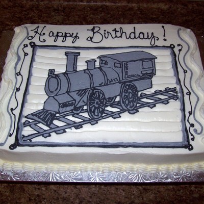 Train Birthday Cake