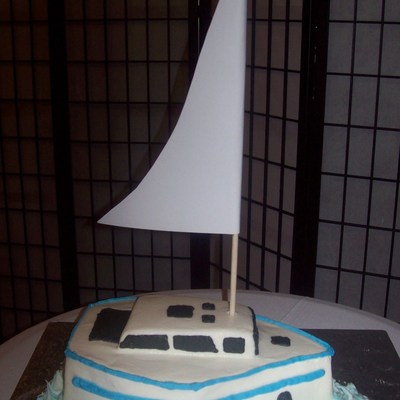 Sailboat Grooms Cake