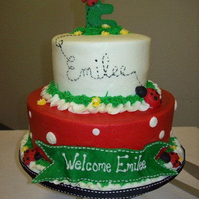 Emilee's Ladybug Baby Shower Cake
