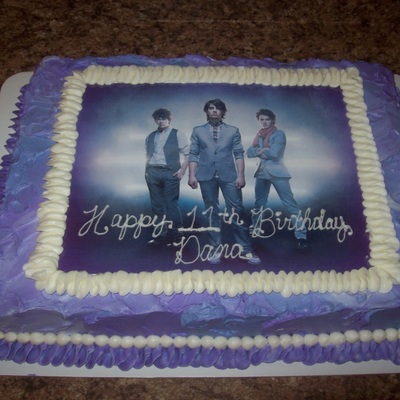 Jonas Brothers Birthday Cake