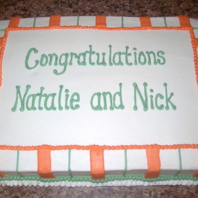 Natalie And Nick Shower Cake