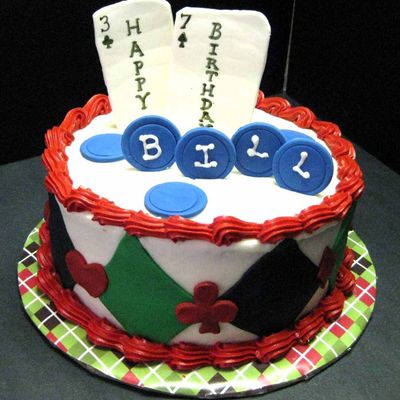 Poker Cake