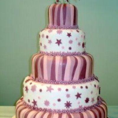 Pink Wedding Cake