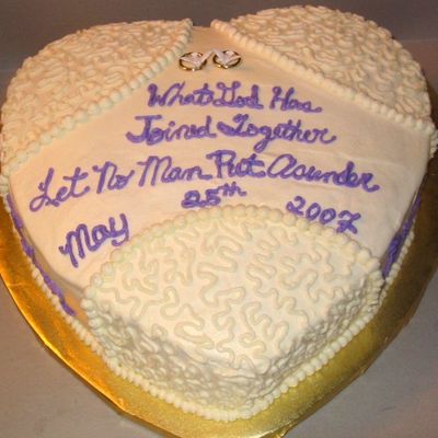 Heart Wedding Cake