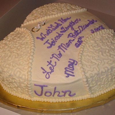 Heart Shaped Wedding Cake #1 Side View