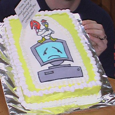 Tom's Goning Away Cake