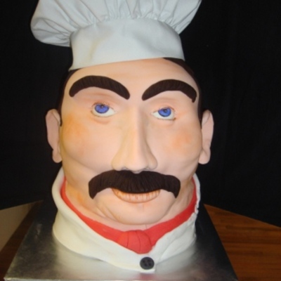Chef Head Cake