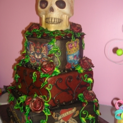 Ed Hardy Birthday Cake