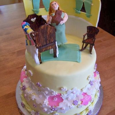 Baby Shower Cake For Pro Football Wife