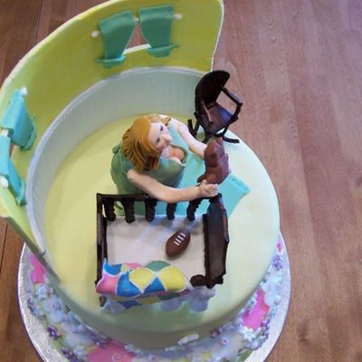 Another View: Baby Shower Cake For Pro Football Wife