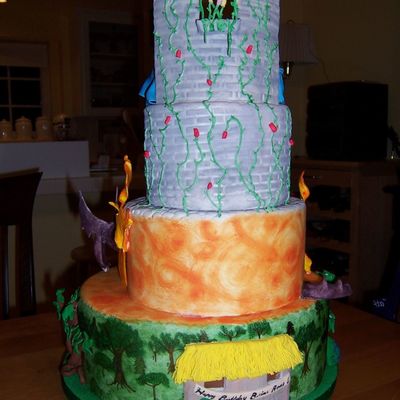 Sleeping Beauty Cake- Back