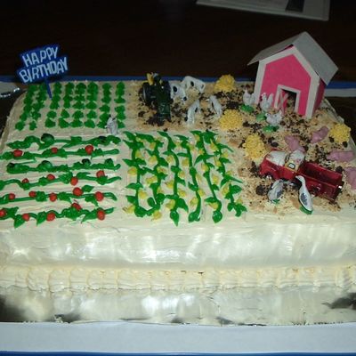 Hubby's Farm Birthday Cake
