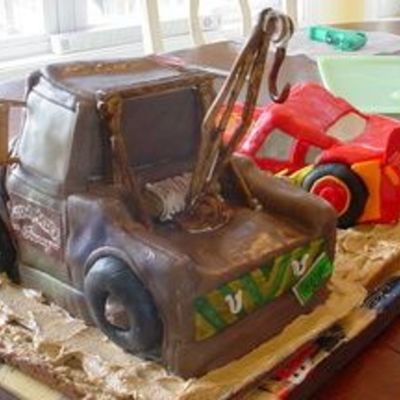 Mcqueen And Mater Rear View