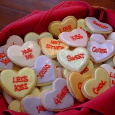 Conversation Heart Cookies