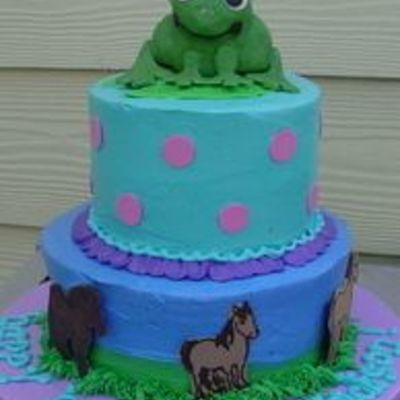 Horse And Frog Cake