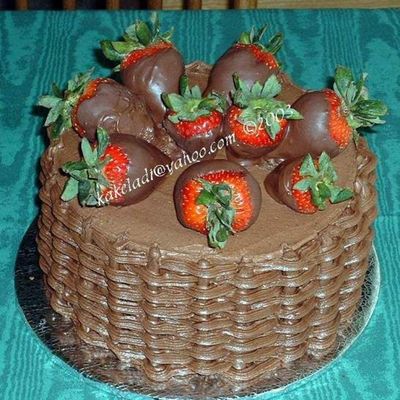 Chocolate Basket Of Strawberries