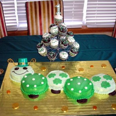 1St Birthday Baby Einstein St. Patrick's Day Cake!