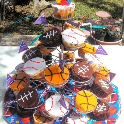Sports Cupcakes