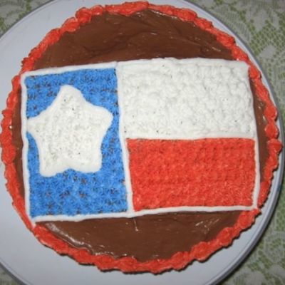 Texas Flag Cake