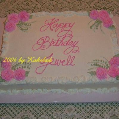Pink Rose Birthday Sheet