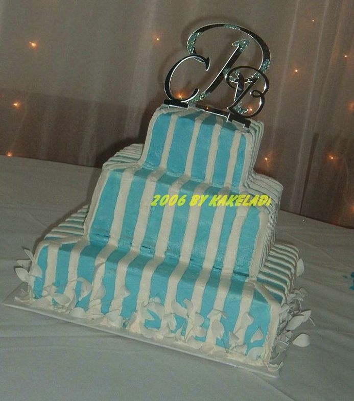 Blue & White Striped Wedding