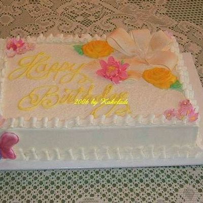 Floral; Bow & Butterfly